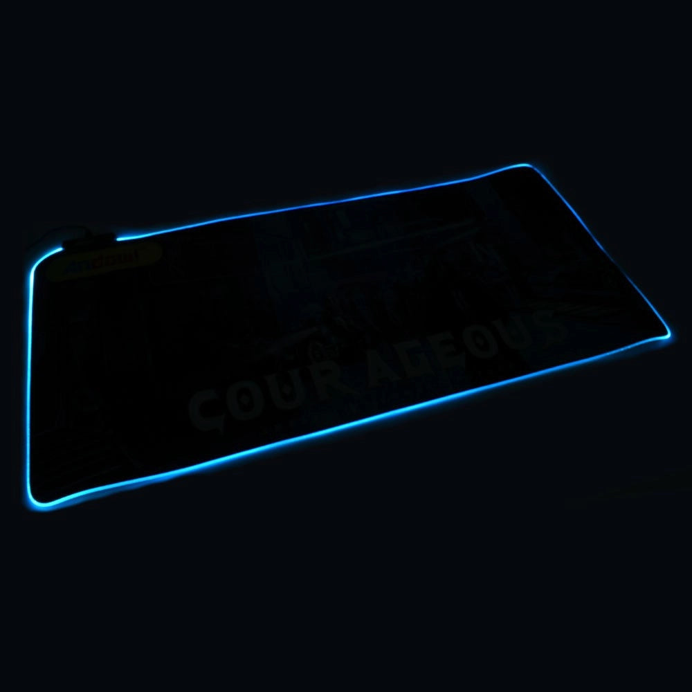 Trade Shop - Tappetino Gaming Mouse Pad I Giochi Iniziano Con Led Rgb Outline 80 X 30cm Q-r10 -