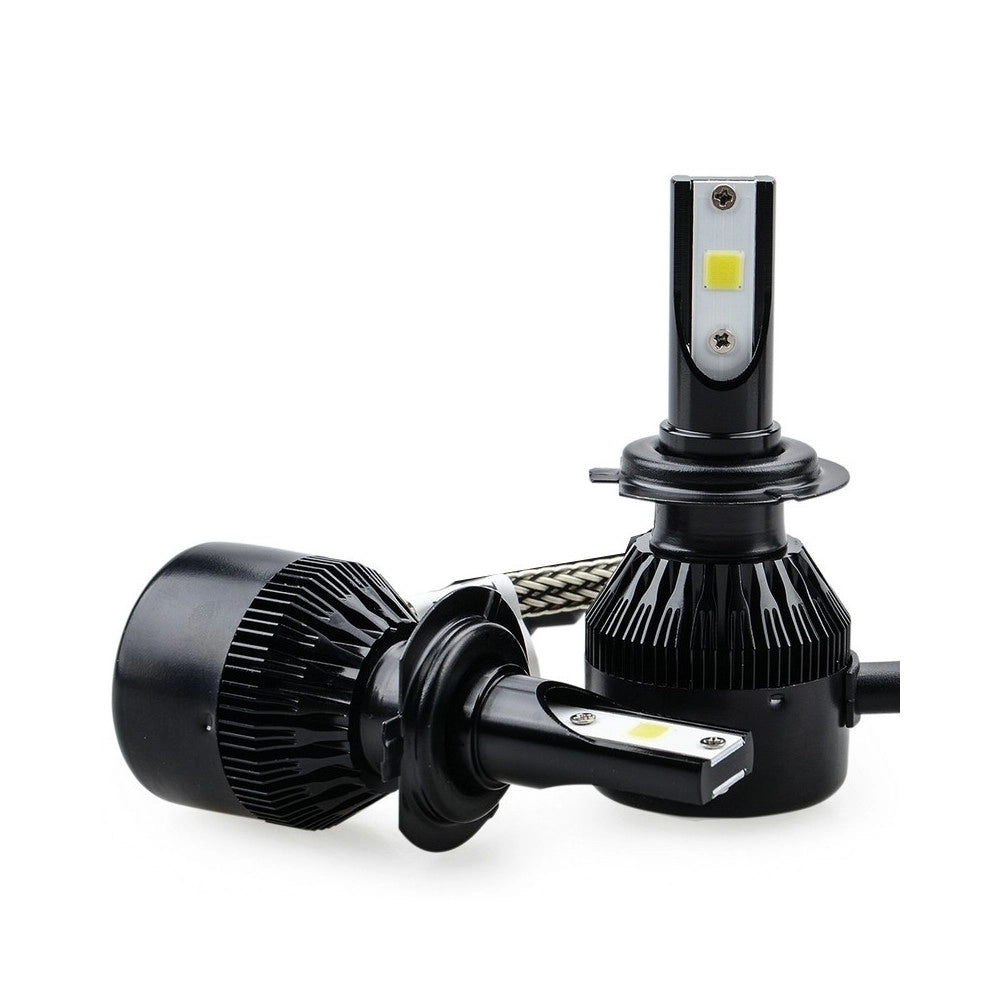 Trade Shop - Coppia Lampade B22 Per Anabbaglianti E Abbaglianti H1 Led 12v-24v 48w Auto Moto -