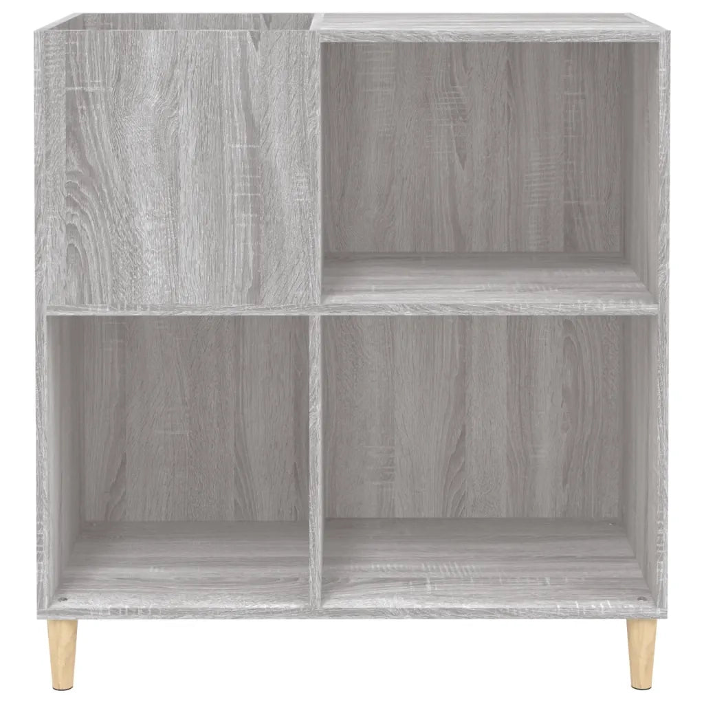 Mobile Porta Dischi Grigio Sonoma 84,5x38x89 Legno Multistrato 831995