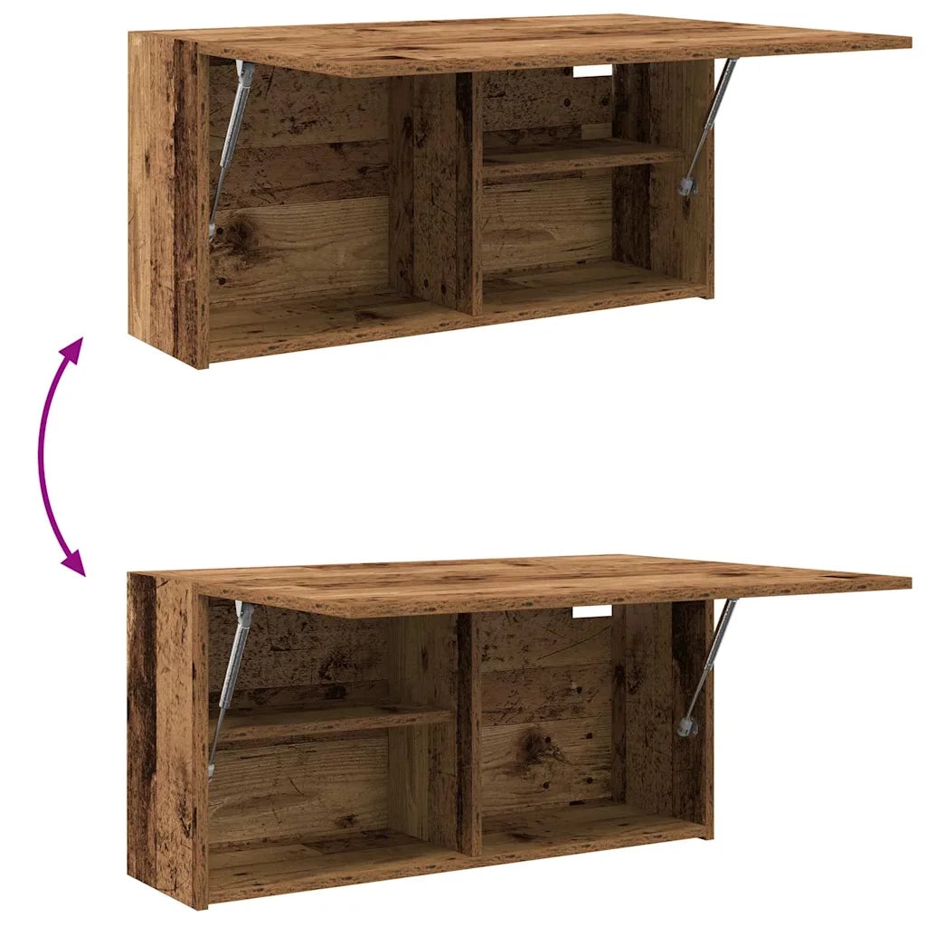 Mobile da Bagno Legno Antico 80x25x40 cm in Truciolato