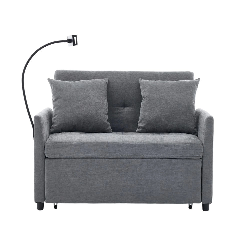 Divano letto singolo ¨C Minimal ¨C tessuto grigio 90x200cm