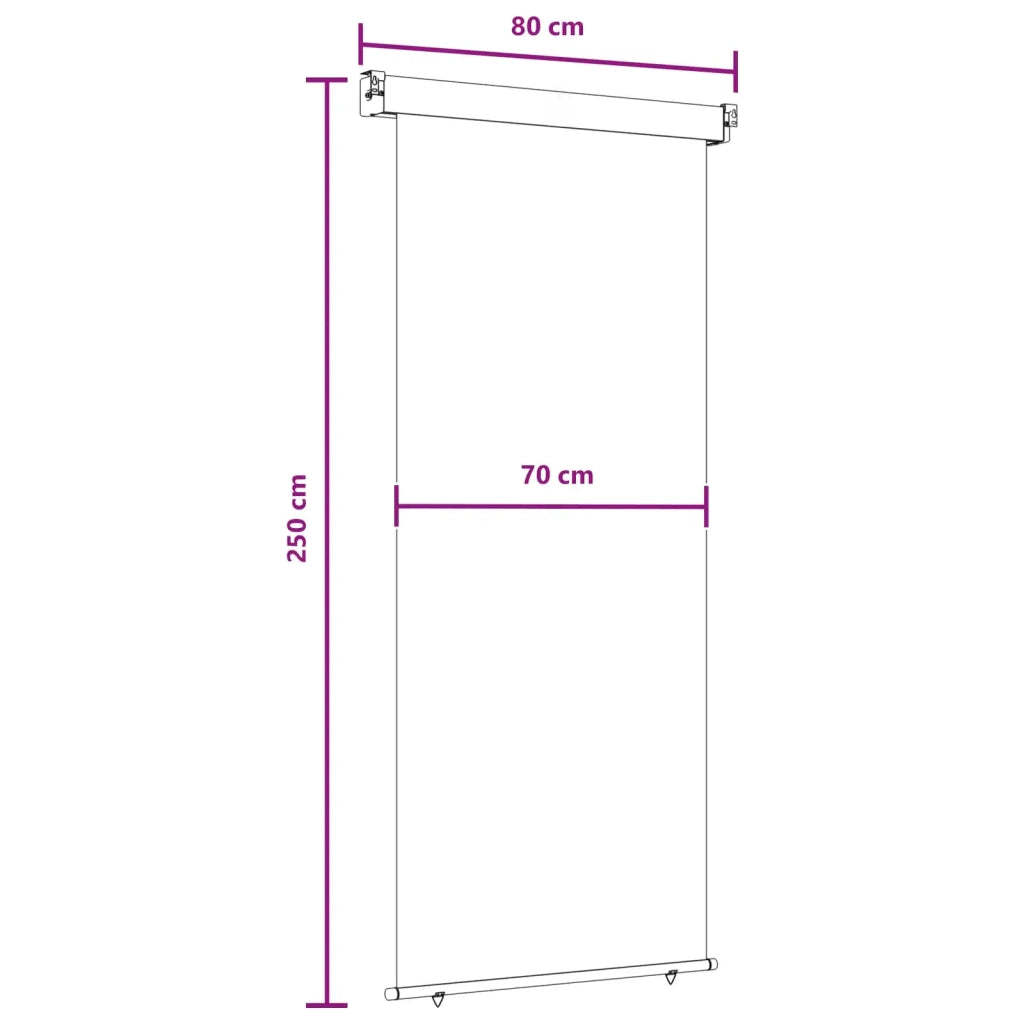 Tenda laterale per balcone-Tenda parasole per balcone 100% poliestere ferro acciaio 741024