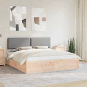 Letto con Testiera Rivestita Grigio chiaro 180 x 200 cm 3398109