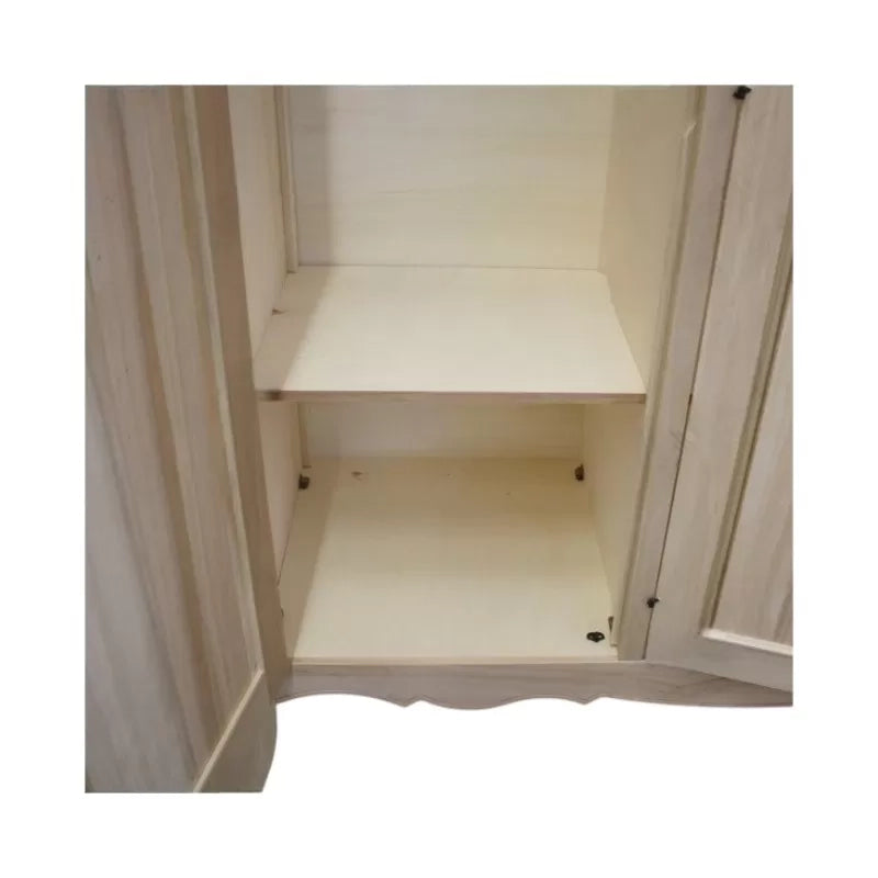 armadio in legno sagomato 3 porte grezzo  l.182 p.64 h.212 (492) - Mobili 2G
