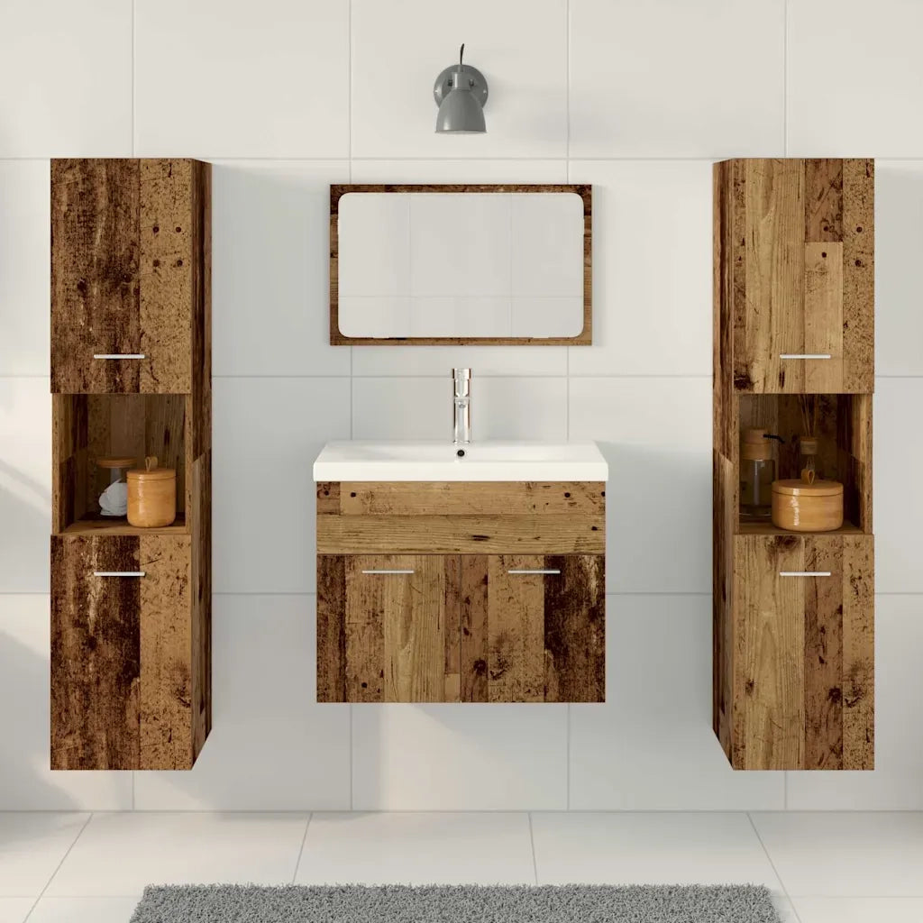 Set di Storage Montaggio a parete 4 pz Legno multistrato CFW1594637