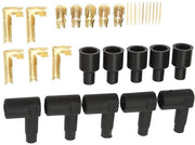 Kit di Terminali per Candelabri 30 pezzi - Gomme per Terminali - Connettori - Spine - Materiale Resistentente allo Sfregamento - Alta Affidabilità - Set di Cavi per Candelabri