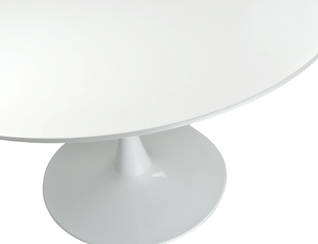 Tavolo rotondo Ø120 cm, tavolo da pranzo tondo bianco  - Omar - TR08-12OMPM