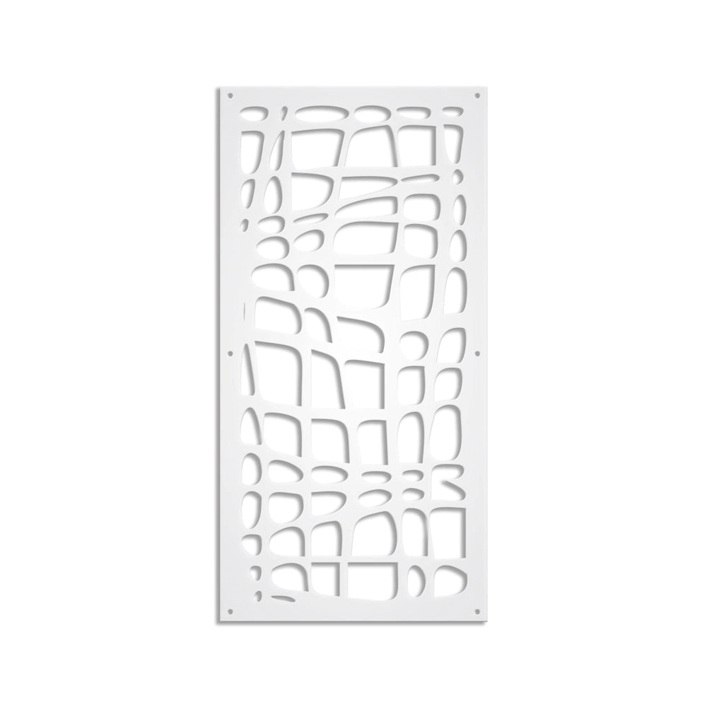 ABSTRACT - Pannello in PVC traforato - Parasole Colore: bianco, Misura: 47x94 cm