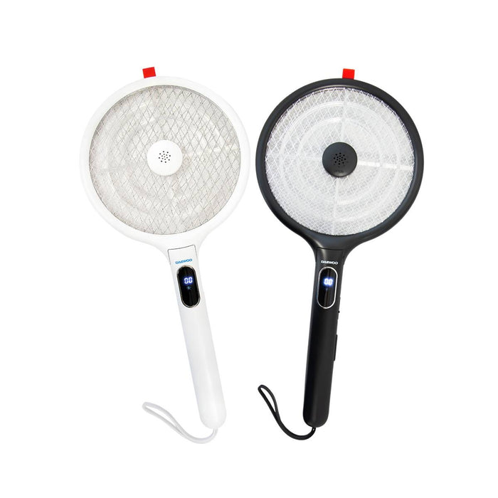 Racchetta Antizanzare Elettrica Pieghevole Ricarica USB Esca Inclusa | DAEWOO, Colore Nero