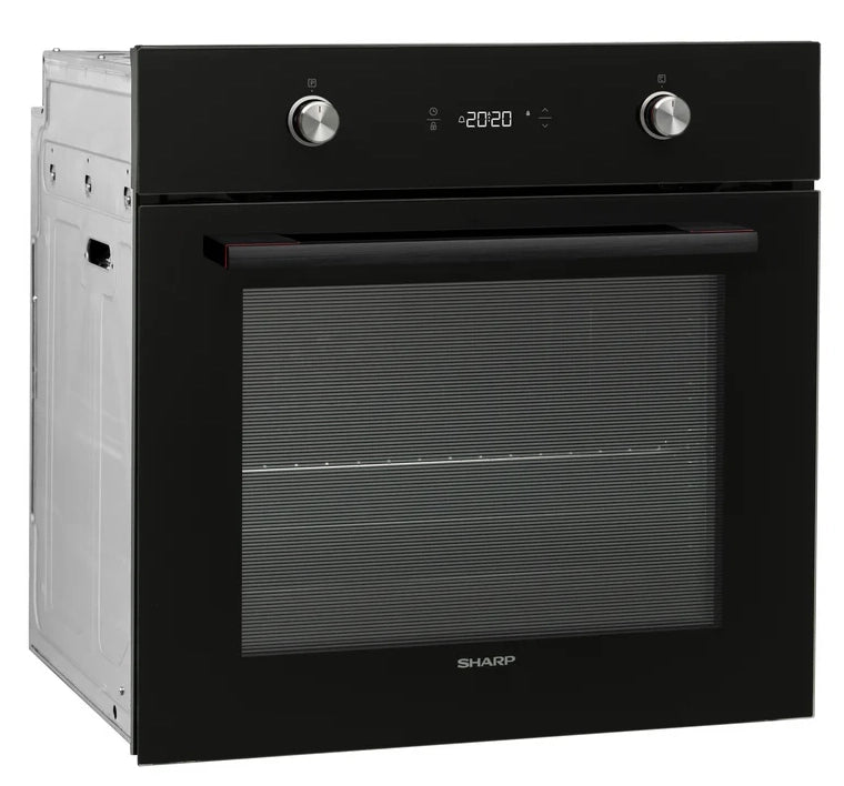 Sharp k-60p19bnl forno da incasso per cucina, nero, 9 programmi, classe a, 69 litri, easy to clean