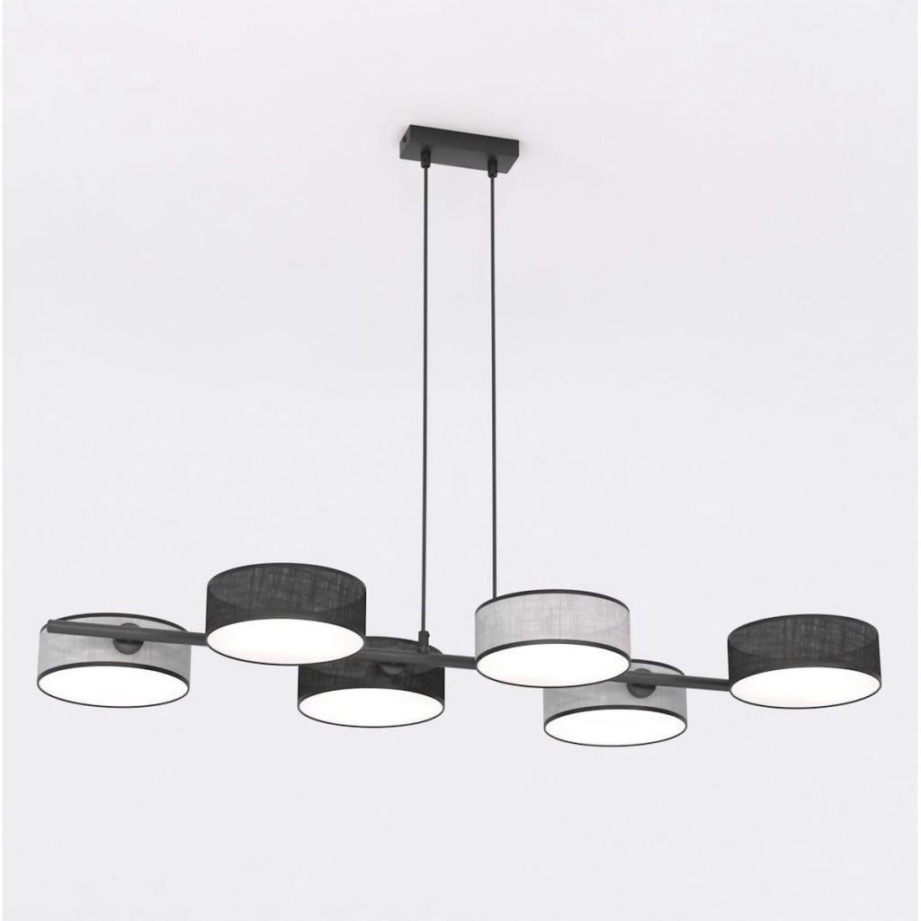 Lampada a sospensione DRUMZ con paralumi cilindrici