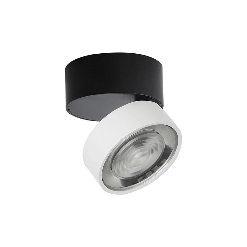 Hole Applique/Plafoniera Nero/Bianco LED 7W IP20 3000K CRI90 - Lampada da parete e soffitto orientabile in alluminio - Rossini Group