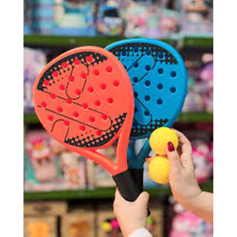 Trade Shop - Set 2pz Racchetta Da Padel Con Pallina In Plastica Per Spiaggia Piscina Giardino 662205a -