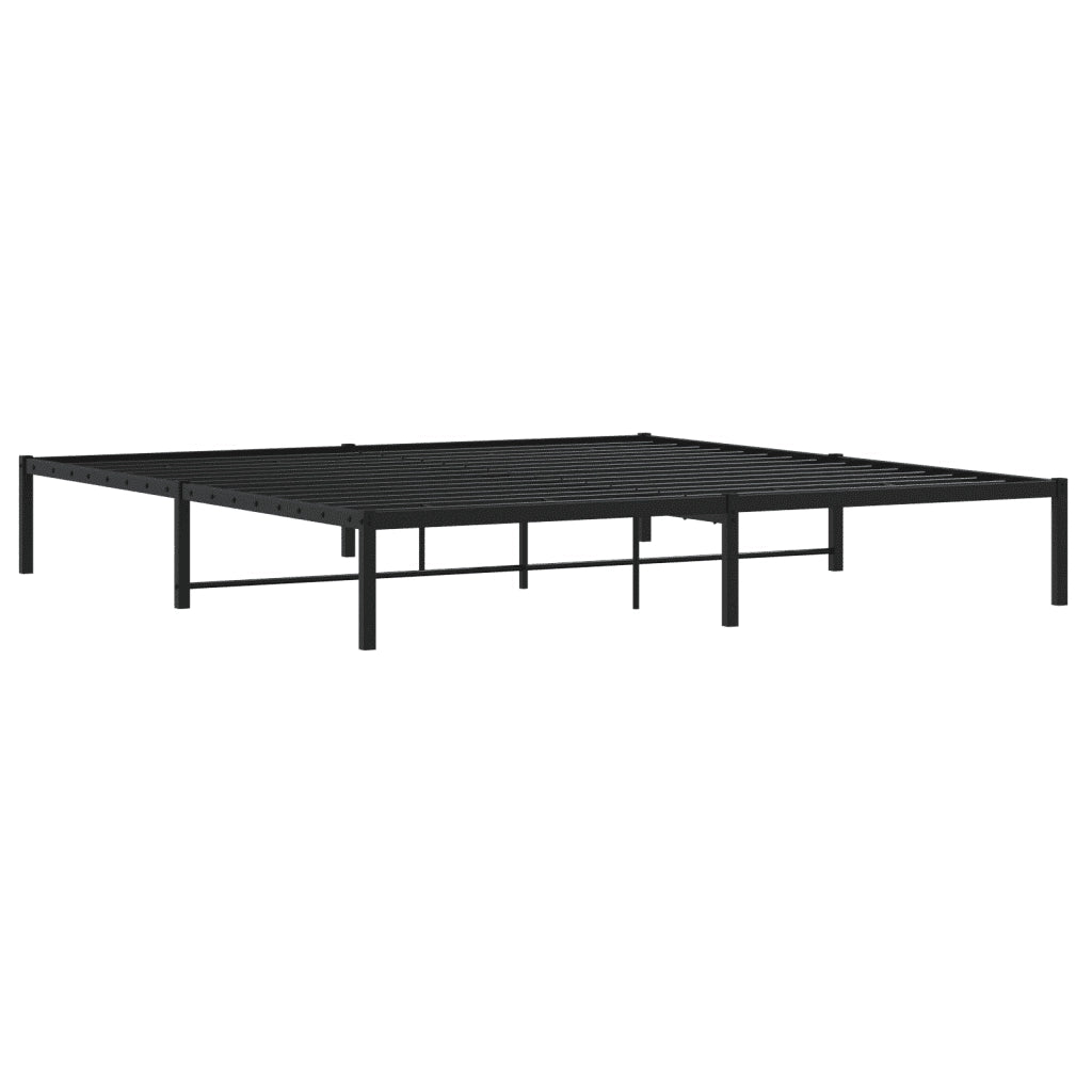 vidaXL Giroletto in Metallo Nero 200x200 cm