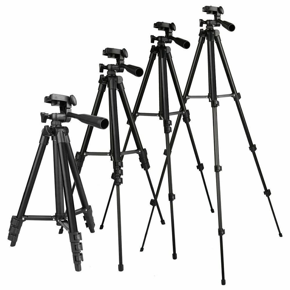 Trade Shop - Treppiedi Universale Alluminio Tripode Cavalletto 102cm Smartphone Fotocamera -