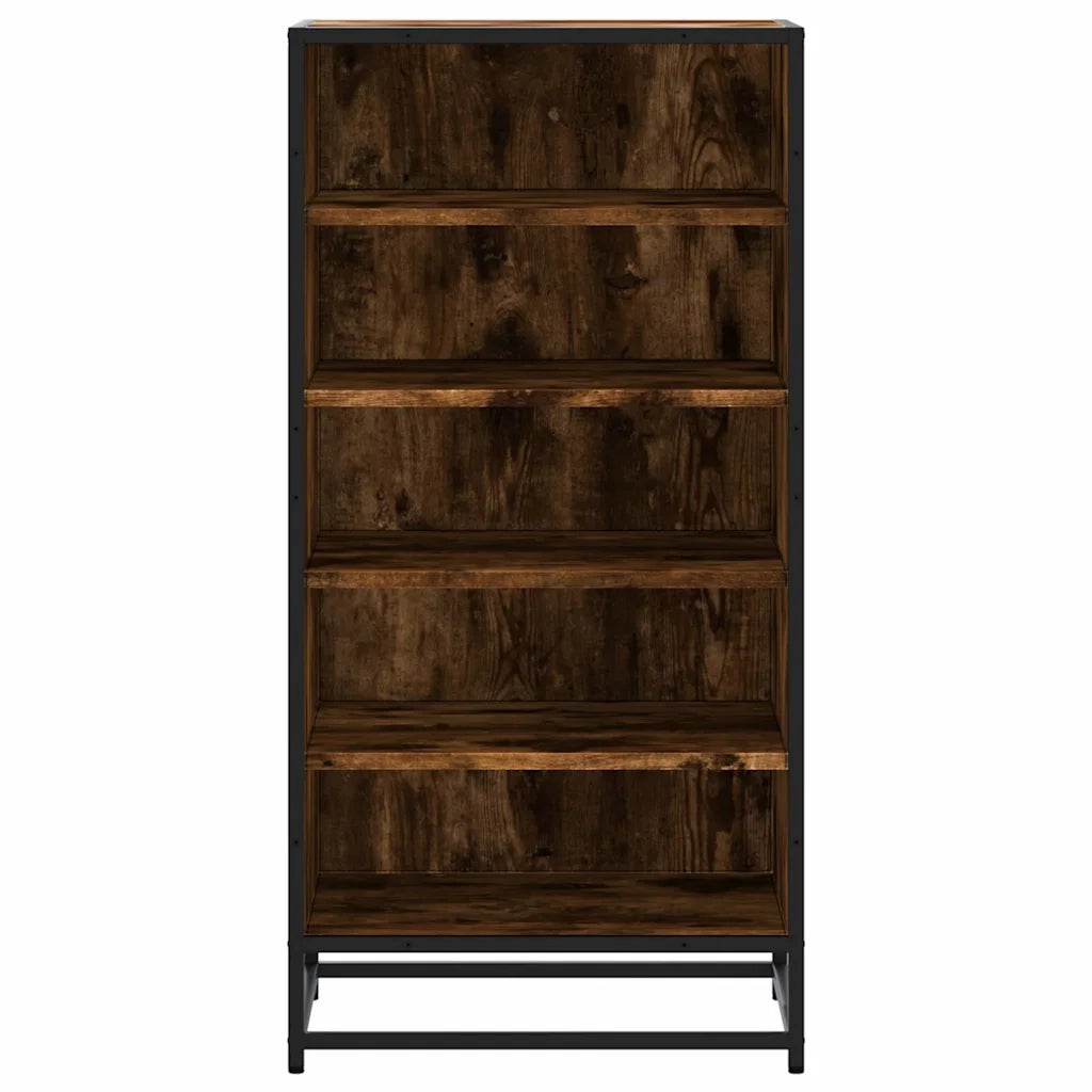 Scarpiera Rovere Fumo 48x38x97,5 cm in Legno Multistrato
