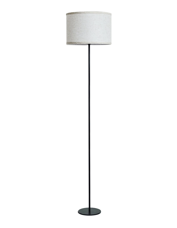 ZMH Lampada da terra LED retrò paralume tessuto dimmerabile interruttore cavo per soggiorno
