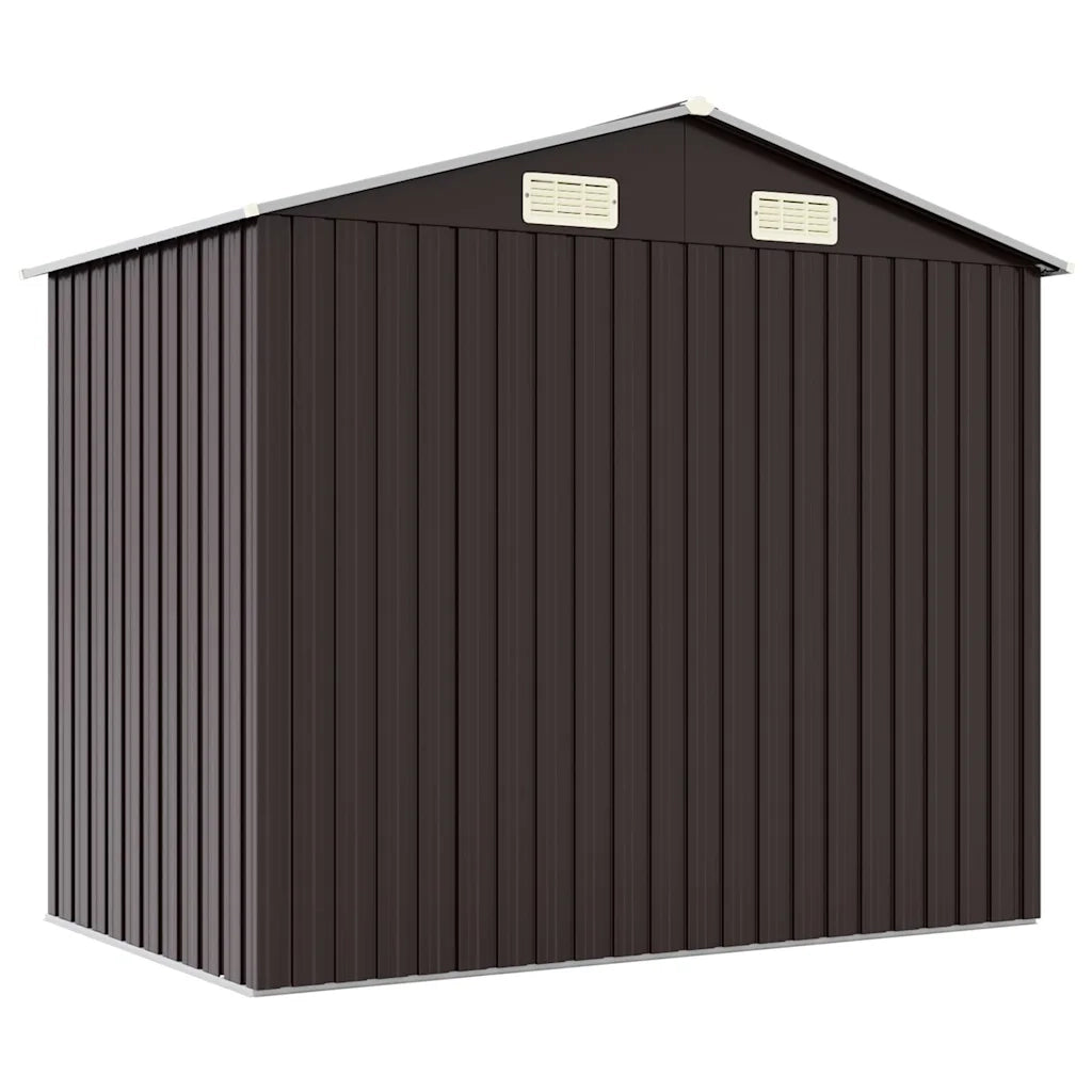 Capanno da Giardino Marrone 205x129x183 cm in Acciaio Zincato 46300