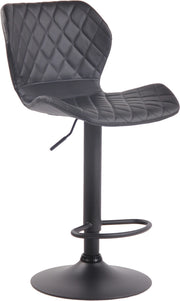 Sgabello bar Cork in similpelle nero,nero