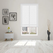 VIEWTEX Tenda a rullo Twist Printed Bianco e Nero 165 X 250cm - Made in Europe - 5 anni di Garanzia