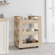 Carrello da Cucina rovere sonoma 60x45x80 cm Legno Multistrato cod mxl 66148