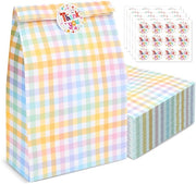 Sacchetti di Carta per Festa - Piccoli Regali - Utilizzo Moltifunzionale - Colorati - Sticker di Ringraziamento - Ideali per le Feste di Compleanno - 40 Pezzi