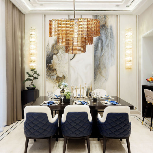 Lampadario A Sospensione Da Soffitto APP1677-8CP Marrone