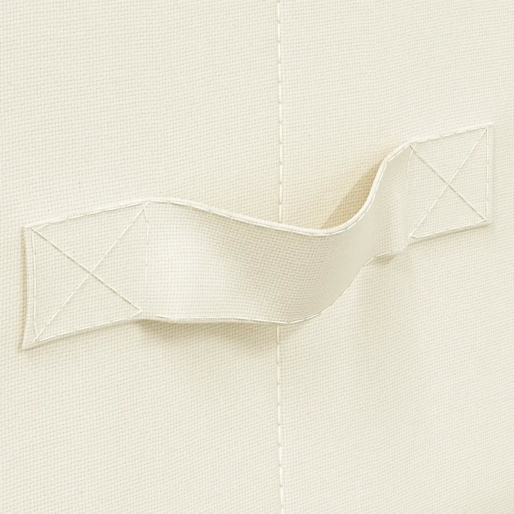 Scatola Portaoggetti in Tessuto 70x40x18 cm Crema 332907
