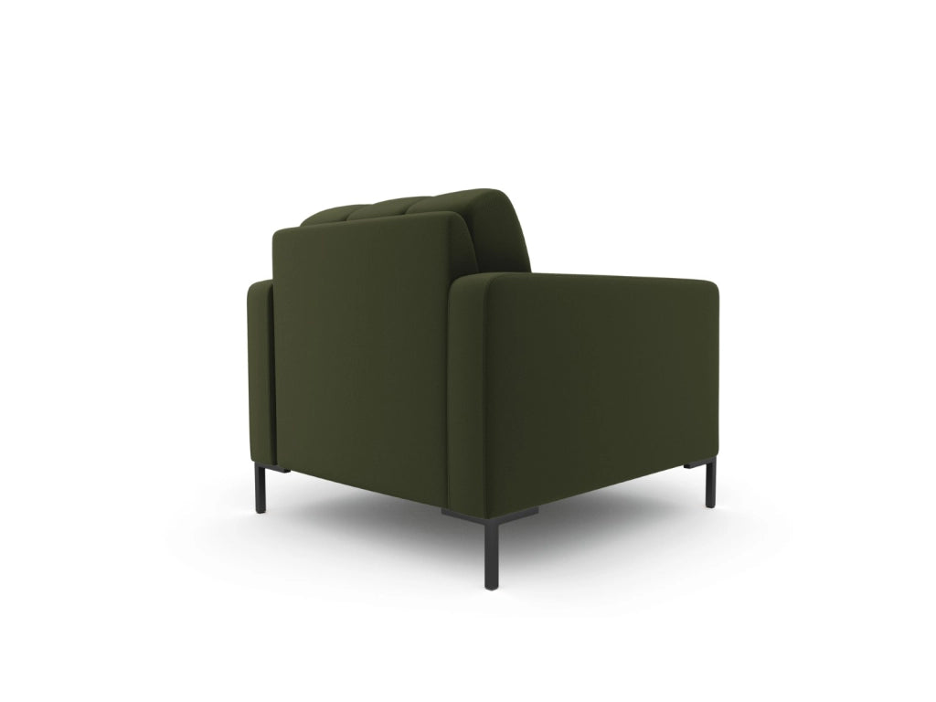 Cosmopolitan Design - Poltrona "Bali" in tessuto strutturato verde 