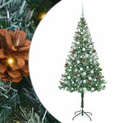 Albero di Natale Artificiale-Albero Natalizio Verde 180 cm PVC e Acciaio 599563