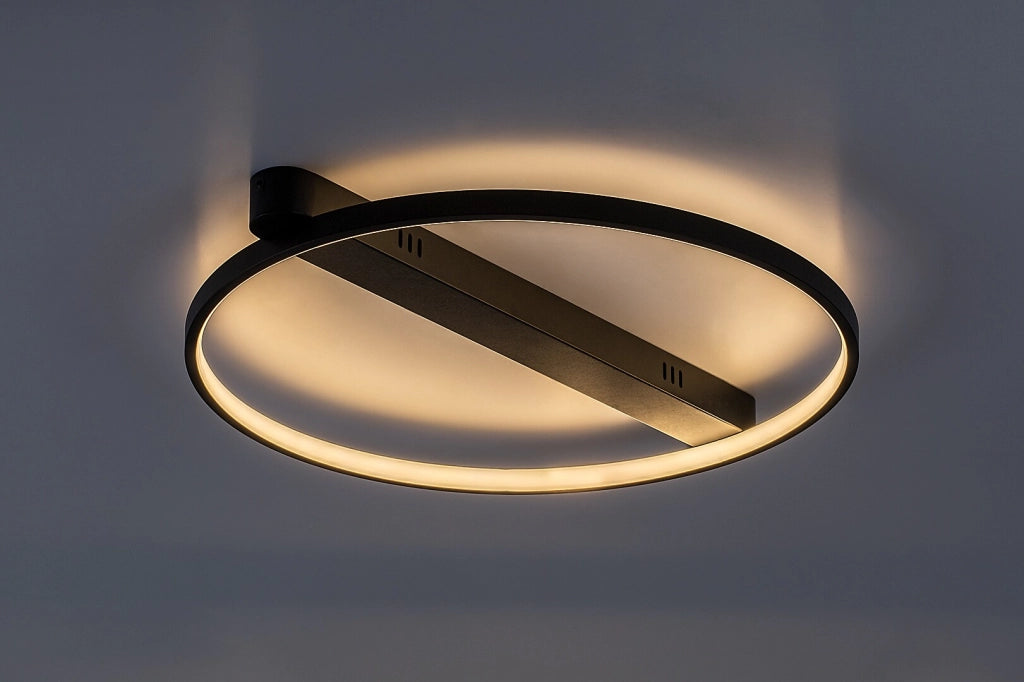 Lampada da soffitto LED anello Beliza nera Rabalux