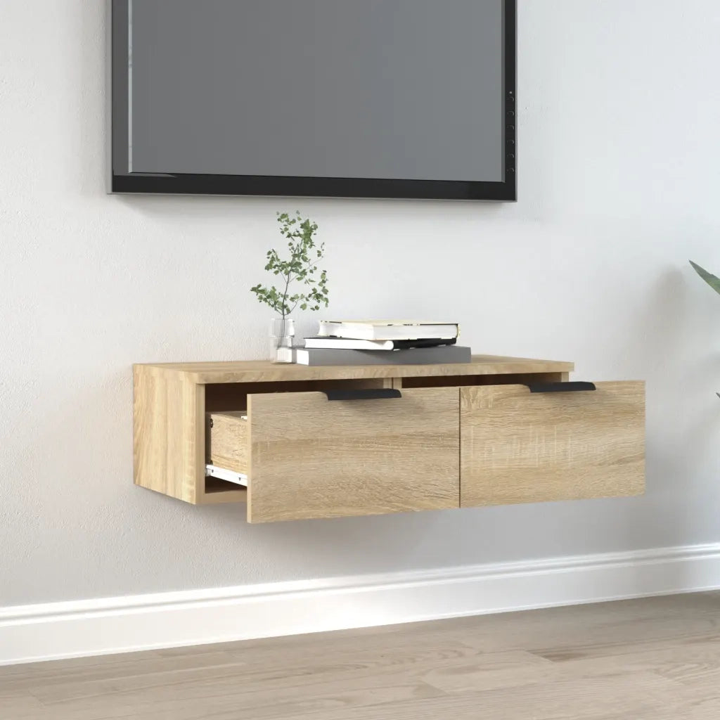 Armadietto a Muro Rovere Sonoma 68x30x20 cm Legno Multistrato cod mxl 76964