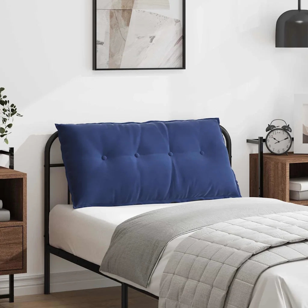 Cuscino per Schiena Blu Polizia 100 x 50 cm Tessuto in Cords 42014772