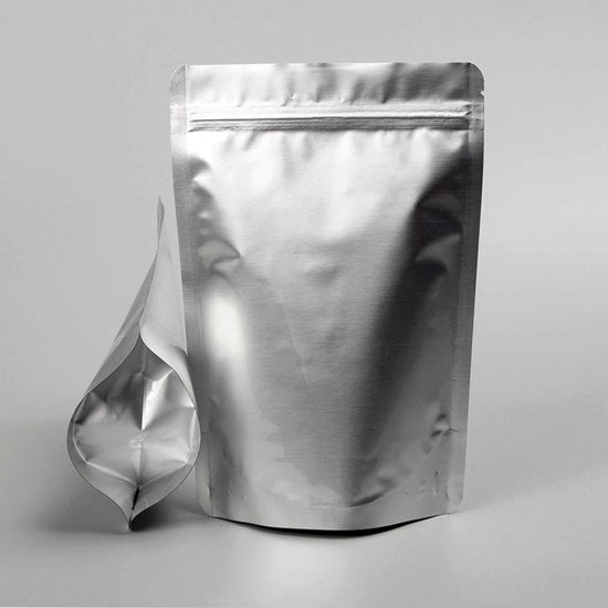 Sacchetto alimentare da 35 pezzi - Tasca di alluminio - Borsa con cerniera - 31 cm x 21 cm - Sostenibile - Sicuro per alimenti - Borse di stoccaggio
