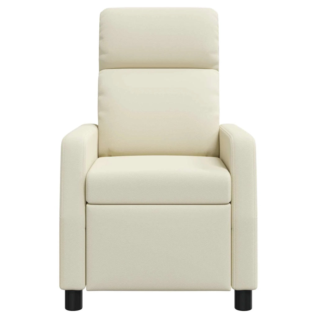 Divano Sedia-Poltrona Massaggiante Crema Similpelle 773346