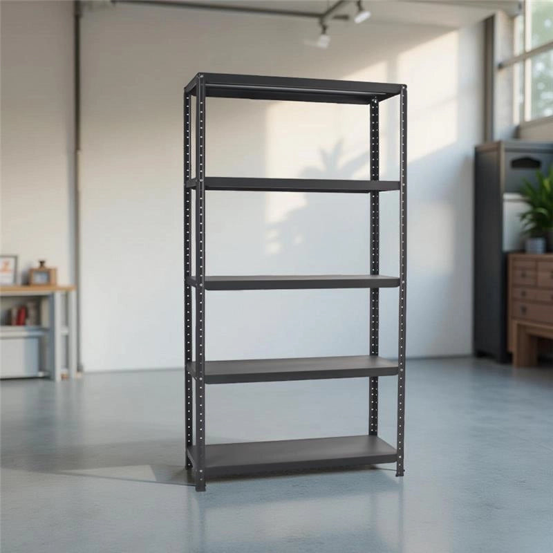 SCAFFALE IN METALLO ANTRACITE 5 RIPIANI 100 X 40 X H187 CM 80 KG PER RIPIANO