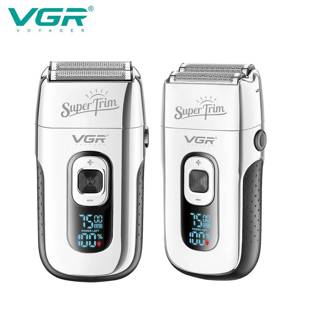 Trade Shop - Rasoio Elettrico Uomo Barba E Corpo Batteria Vgr 332 Per Pelli Sensibili Prof -