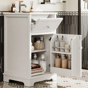 Mobile Sottolavabo con Lavabo Integrato ¨C MINIMAL ¨C Bianco, MDF, 51x46x87