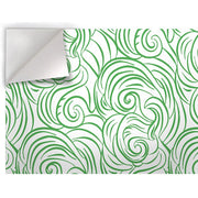 ONDE RICCE - Pellicola stampata adesiva in PVC finitura opaca Misura: 100x200 cm, Colore: Verde