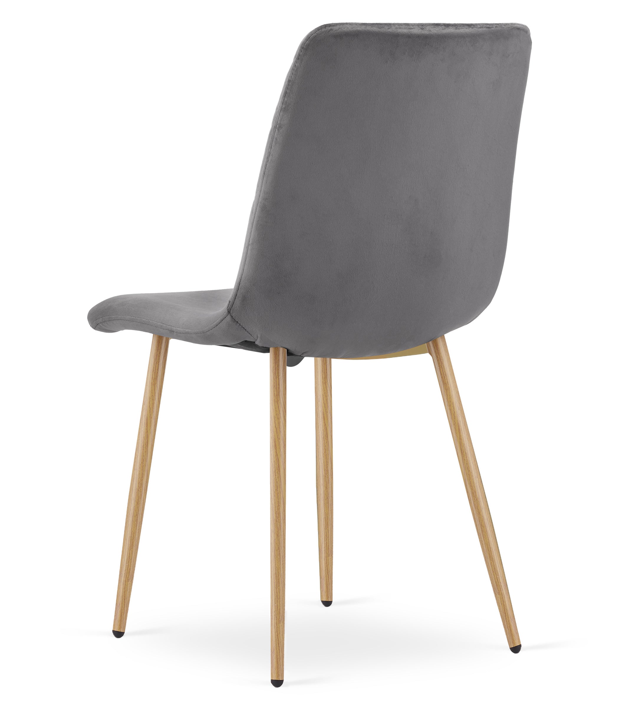 Sedia VALORA TURIN - Elegante rivestimento in velluto grigio scuro x2