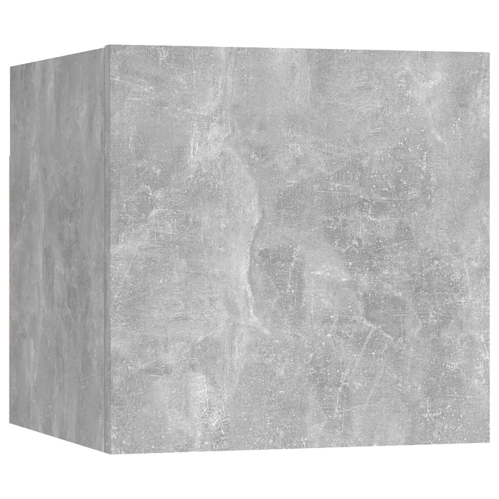 Set di Mobili Porta TV 7 pz Grigio Cemento in Legno Multistrato 3079081