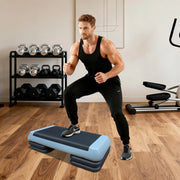 Stepper Aerobico Regolabile ¨C Minimal ¨C Grigio Nero 76cm con 4 supporti