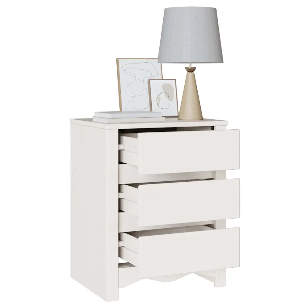 Tavolino da salotto con cassetto Drammen Bianco 45 x 35 x 56 cm 42003049
