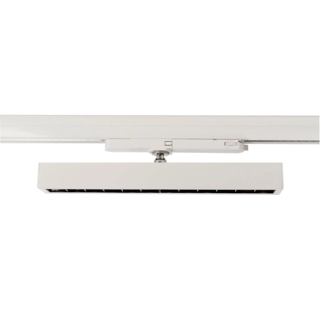 Faretto SPOT track binario trifase LED regolabile da 23W a 32W fascio stretto luce orientabile negozio vetrina 230V BIANCO 3000K