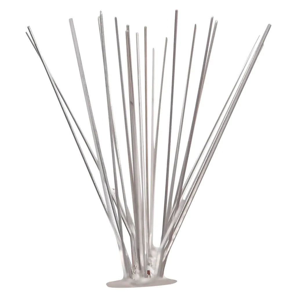 Set Dissuasori per Uccelli e Piccioni 10 pz Acciaio 5 File 5 m 149132