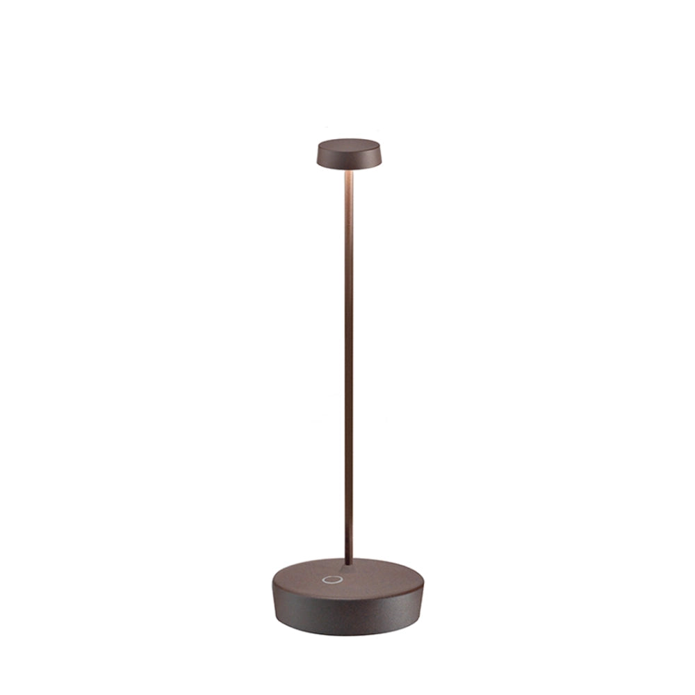Lampada a led da tavolo Swap Pro Corten ricaricabile e dimmerabile