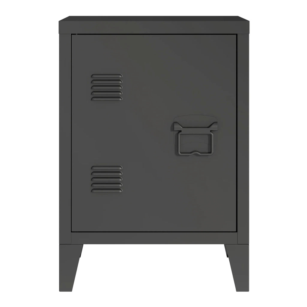 Comodino comodino cassettiera mobile contenitore maniglia porta destra 57 x 40 x 30 cm nero 03_0011020