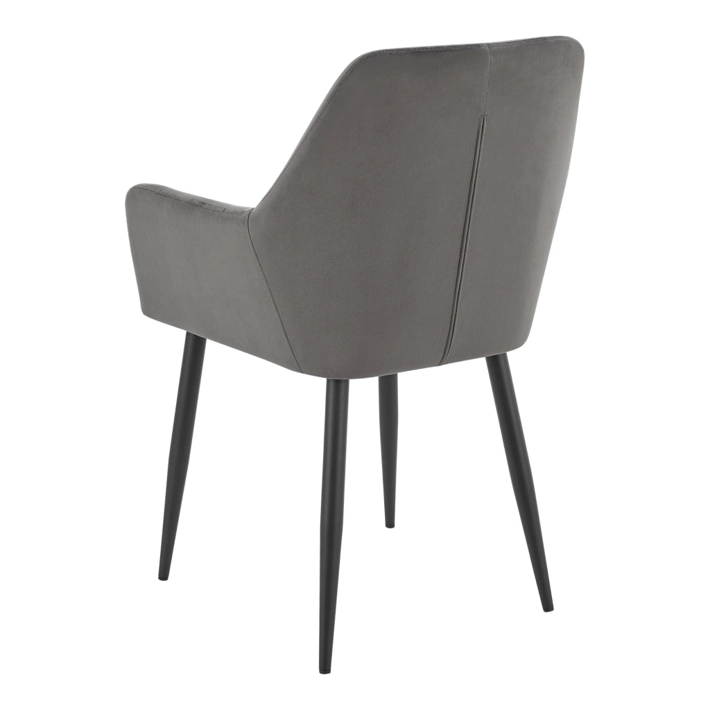 Set di 4 sedie da pranzo dal design moderno e robusto 86 x 57 x 56 cm grigio scuro 03_0009832