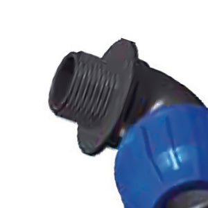 Raccordo curvo maschio in polipropilene