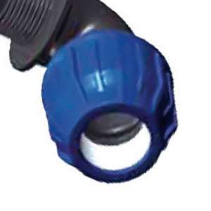 Raccordo curvo maschio in polipropilene